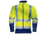 Giacca Softshell Uvex Protezione Giallo Flash, Giallo Warning, Navy Taglia Xl