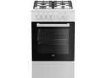 Beko FSS52020DW Küchenherd Freistehender Herd Elektro Gaskochfeld Weiß A