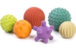 Palline Di Gomma Miniland - Giocattolo Sensoriale Per Bambini - 6 Pezzi