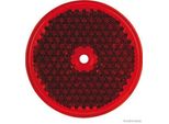 Riflettore Per Auto Rosso 82 Mm Con Foro 6 Mm