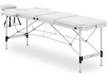 Physa Lettino Da Massaggio Pieghevole - 3 Zone - 185 X 60 X 59 - 80 Cm - 180 Kg - Bianco