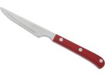 Coltello Da Tavola Arcos 374822 Monoblocco In Acciaio Inox Monopezzo, Colore Rosso Mango E Lama Di 11 Cm In Scatola
