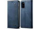 Custodia Huawei Honor 30 Pro, Laimtop Denim Pelle Portafoglio Chiusura Magnetica Flip Bookstyle Custodia Protettiva Con Funzione Stand Per Huawei Honor 30 Pro Huawei Honor 30 Pro Blu