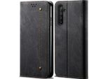 Oppo Realme 6 Pro Case, Laimtop Denim Pelle Portafoglio Chiusura Magnetica Flip Bookstyle Custodia Protettiva Con Stand Per Oppo Realme 6 Pro Oppo Realme 6 Pro Nero
