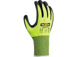 12 Paia Di Guanti A Maglia Antitaglio Rivestimento Sabbiato Nitril Taglia 7