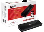 CLUB3D USB Gen1 Typ A Docking Station für zwei Bildschirme