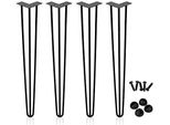 Karpal 4X Gambe Del Tavolo Struttura Del Tavolo Gambe A Forcina 3 Aste Gambe A Forcina Mobili Tavolo Corridori Gambe A Forcina 45 Cm Per La Scrivania, Tavolo Da Pranzo