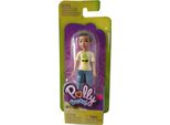 Bambola Singola Polly Pocket Niclas Con Pantaloni Blu E Camicia Ananas GKL28