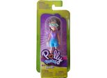 Mini Bambola Polly Pocket Shani Con Pantaloncini Blu E Camicia A Righe GFP79