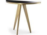 Tavolino Casa Padrino Colore Ottone / Nero 100 X 35 X H. 81 Cm - Tavolino In Acciaio Inox Con Piano In Vetro - Mobili Per Soggiorno