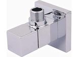 Valvola A Squadra 1/2 X 1/2 Testa Ceramica Cromo