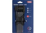 Abus Bordo Lite 6055C - Con Staffa Sr - Lucchetto A Combinazione Ultraleggero, Ideale Per Biciclette Da Strada - Livello Di Sicurezza Abus 7 - 85 Cm - Nero