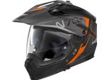 Casco Nolan N70-2 X Bungee N-Com, Nero Opaco/Arancio, Xs (55)