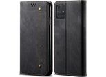Custodia Galaxy A72 5G, Custodia A Portafoglio In Pelle Con Chiusura Magnetica E Supporto Per Samsung Galaxy A72 5G Nero