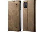 Custodia Galaxy A72 5G, Custodia A Portafoglio In Pelle Con Chiusura Magnetica E Supporto Per Samsung Galaxy A72 5G Khaki