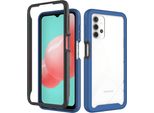 Custodia Galaxy A32 5G, Copertura Posteriore Trasparente Ibrida, Robusto Paraurti In Tpu, Custodia Antiurto Per Samsung Galaxy A32 5G Blu Navy