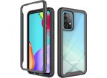 Galaxy A52 5G Case, Hybrid Transparent Back Cover, Rugged Tpu Bumper, Custodia Antiurto Per Samsung Galaxy A52 5G Nero
