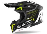 Airoh Aviator 3 Primal 3K Carbon Motocross Helm, Gelb Matt, Xs (53/54)