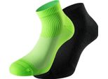 Lenz Calzini Sportivi Unisex Running 3.0 2 Paia , Verde, 45 - 47