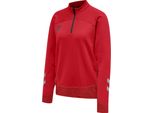 Hummel Lead Mezza Zip Donna, Rosso Vero, Xs