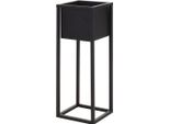 Portavaso In Metallo, Angolare - Nero - Modello: 60 Cm