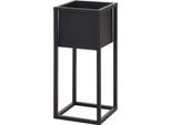 Portavaso In Metallo, Angolare - Nero - Modello: 50 Cm