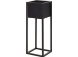 Portavaso In Metallo, Angolare - Nero - Modello: 70 Cm