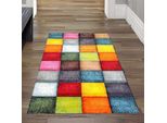 Tappeto Moderno Da Salotto Check Design Multicolore Dimensioni - 80 X 150 Cm