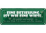Vianmo Insegna Di Latta 10X27 Cm Beziehung Wie Wiese WäChst Bis