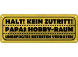 Vianmo Insegna Di Latta 10X27 Cm Kein Zutritt Papas Hobby Raum