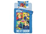 Fireman Sam Go - Set Di Biancheria Da Letto Per Bambini 100X135 Piumino 40X60 Cuscino Nuovo