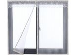 Tenda Magnetica Di Mosca Della Zanzariera Della Porta Della Finestra Senza Perforazione Per Le Porte Del Balcone 180X120 Cm Bianco