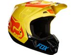 Casco Motocross Fox V2 Preme, Nero/Giallo/Rosso, M (57/58)