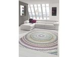 Tappeto Moderno Per Il Soggiorno Tappeto Arcobaleno Colori Pastello Dimensioni - 160 X 230 Cm
