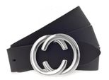 Vanzetti Pelle Cintura 30Mm Leather Belt W105 Black Nero