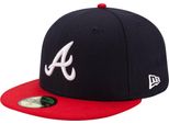 KšIltovka New Era 59Fifty Autentico On Field Home Atlanta Braves Cappello Navy - 7 1/8