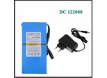 Topchances Batteria Di Ricambio Agli Ioni Di Litio, 12V 20000 Mah, Batteria Ricaricabile Dc 122000 Per Telecamera Di Sorveglianza Cctv, Trasmettitore, Led