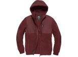 Vintage Industries Landell Polar Fleece Jacke, Burgunderrot, Xl