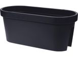 3.11 Vaso Da Balcone Oval - Colore: Anthrazit - Dimensioni: 60X28 Cm (Grande/Antracite)