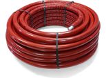 Pipetec Tubo Composito Multistrato In Alluminio Preisolato (Dvgw) 25 M Tubo In Rotolo 26 X 3 Mm Isolamento 10 Mm Rosso : 26 Mm X 10 Mm Dimensione: 26 Mm X 10 Mm