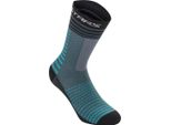 Calzini Alpinestars Drop 19, Nero/Blu, L