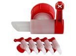 Anaterra® Rubinetto Di Scarico - Set Di 5, Per Taniche Da 10 Litri, Con Filettatura Din 45, Plastica, Rosso/Bianco - Rubinetto, Rubinetto Di Scarico, Rubinetto Per Taniche, Rubinetto Di Dosaggio, Campeggio