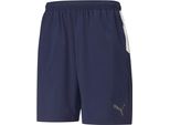 Puma Teamliga Sideline Pantaloncini Uomo Blu Scuro Bianco Gr Xxxl