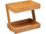 5 Five Simply Smart - Organizer Con 2 Tablet In Bambù, Modello Grande