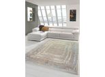 Tappeto In Lana Tappeto Di Design Astratto In Fibre Naturali In Grigio Beige Dimensioni - 80 X 300 Cm