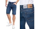 Mustang Uomo, Pantaloncini Chicago Short, Slim Fit, W30, Blu, Pantaloncini, Pantaloni,