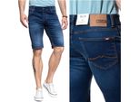 Mustang Uomo, Pantaloncini Chicago Short, Slim Fit, W33, Blu, Pantaloncini, Pantaloni,