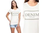 Mustang Damen, Maglietta Alexia C, S, Weiß, Sportiva, Tshirt, Camicia