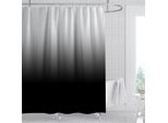 Tenda Da Doccia Antimuffa Tende Da Doccia Bagno Tenda Da Doccia Impermeabile 180X180 Cm, Nero