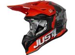 Just1 J39 Kinetic Motocross Helm, Arancione/Schwarz, Xs (53/54)